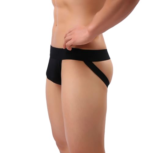 Men's Athletic Supporter Jockstrap Underwear - X-Large Black