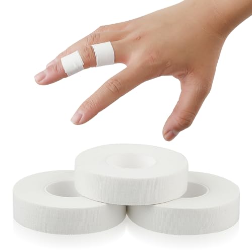 Extra Strong White Athletic Tape - 3 Rolls, 0.6-Inch x 32-Feet