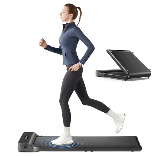 Foldable Walking Pad Treadmill Z1 - Compact Design, Quiet Motor, Grey