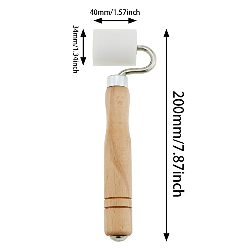 E-outstanding Soft Seam Roller Tool Wallpaper Seam Roller 7.7x1.4 Inch Roller for Wallpaper Flat Pressure Roller Smoothing Tool