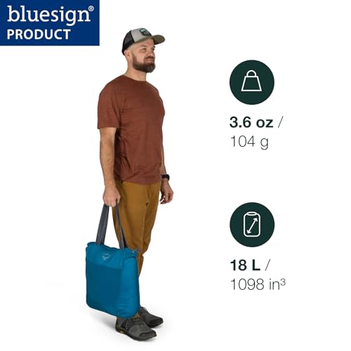 Osprey Ultralight Collapsible Tote Bag - Black Travel & Shopping Bag