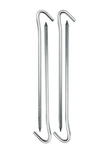 7-Inch Steel Tent Stakes - Rust-Resistant Ground Pegs for Tents & Tarps (4-Pack)