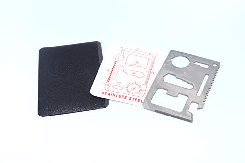 11-in-1 Stainless Steel Survival Multi-Tool Card - Compact EDC Wallet Tool