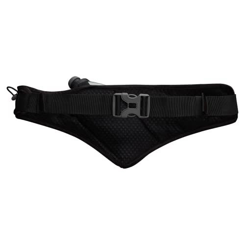 Hydration Waist Pack Belt with 18 oz Speed Draw Flask - Black/Gold