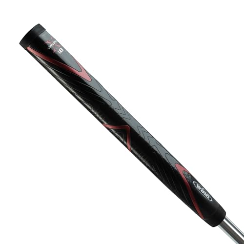 Winn Pro X 1.18 Midsize Putter Grip Black/Red – Stabilizing Golf Putter Grip