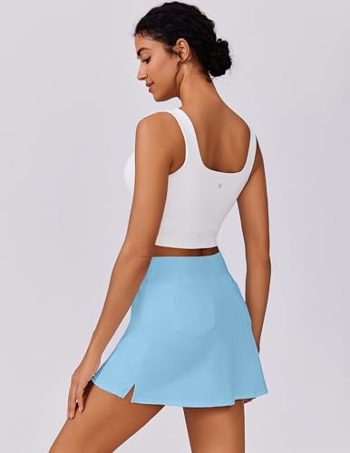 High Waisted Golf Skorts for Women with Pockets - Lightweight Activewear