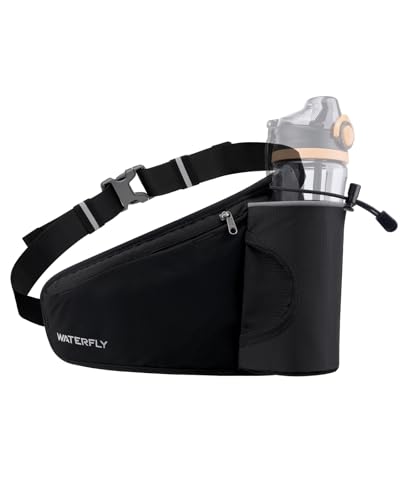 Hydration Running Belt with Water Bottle Holder - Adjustable Fanny Pack