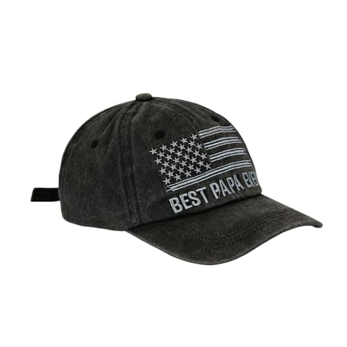 American Flag Embroidered Trucker Hat - Unisex Cotton Baseball Cap Tb07