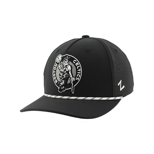 Boston Celtics Snapback Rope Hat - Black, Adjustable Fit