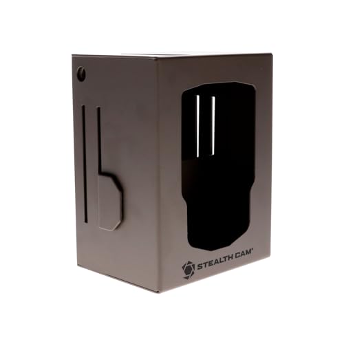Stealth Cam Small Brown Security Bear Box for Trail Cameras - Heavy-Duty Weather-Resistant Metal
