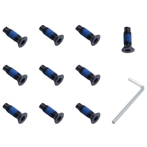 10Pcs Scooter Forehead Head Screws Kit with Hex Wrench, Carbon Steel Anti-Removal Fasteners for /Ninebot M365 ES