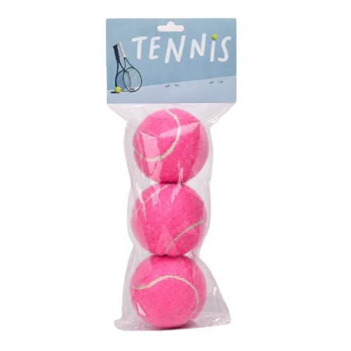 Tennis Balls 3 Pack - Standard Elasticity, Pink Color