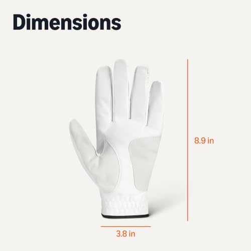 All-Weather Golf Gloves for Men - Left Hand, Medium Size - 1-Pack