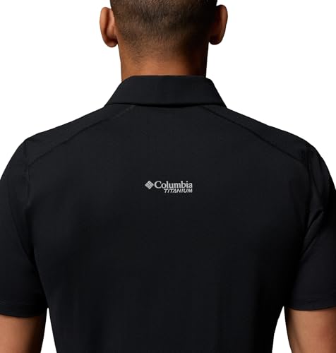 Columbia Men's Diamond Peak Pro Polo X-Large Black Active Fit UV-Blocking
