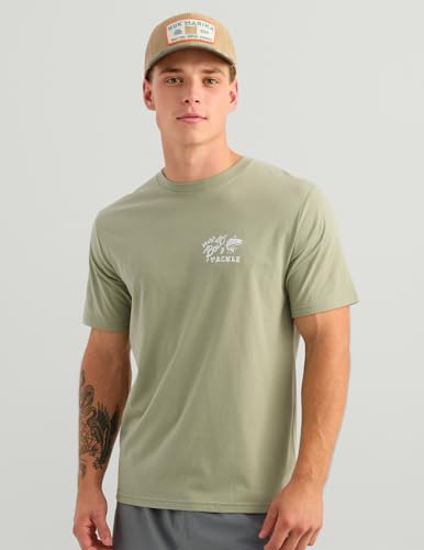HUK Men's Short Sleeve Performance Fishing T-Shirt - Seagrass Large