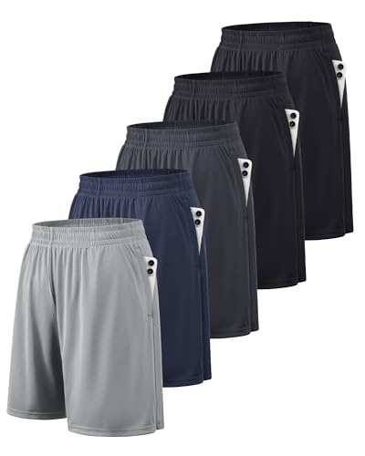 Men's Quick Dry Athletic Shorts with Pockets - Lightweight Gym Wear