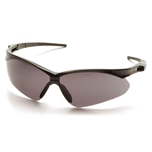 Safety Glasses with Gray Lens - Black Frame