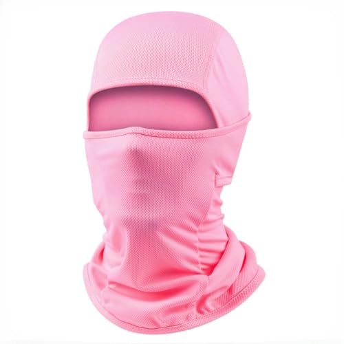 Ski Mask Balaclava - Summer Face Mask for UV Protection - Pink