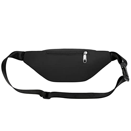 Waist Pack Bag - Unisex Fanny Pack for Workout, Travel, Running - Black