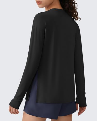 G4Free Lightbreeze Women's UPF 50+ Sun Shirt Medium Black Long Sleeve Workout