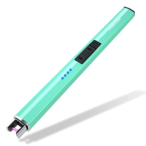 Electric Candle Lighter - USB Rechargeable Flameless Plasma Arc - Tiffany Blue