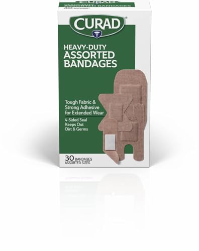 Extra-Long Heavy-Duty Bandages - Assorted Sizes, 30 Count