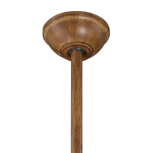 52-Inch Distressed Koa Ceiling Fan with Remote Control