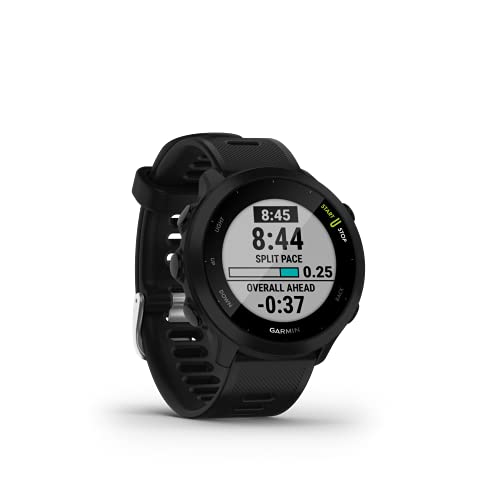 GPS Running Watch - Garmin Forerunner 55 with Daily Workouts - Black