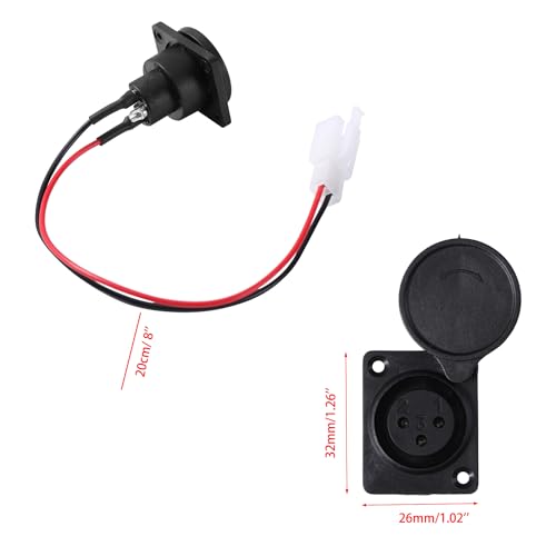 XLR Charger Port for Razor MX650 MX500 SX500 EcoSmart Scooters