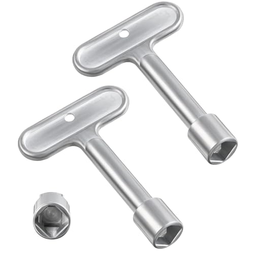 2 Pack 3/8''Hydrant Key, Upgrade Water Key for P1300-PART-13-KEY, Hydrant Key for Closing Tool for Wall Fire Hydrant Faucet Valves and Outdoor Hose Valves
