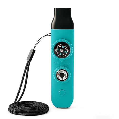 Jetfree Emergency Survival Whistle with Compass & Thermometer for Outdoor Safety