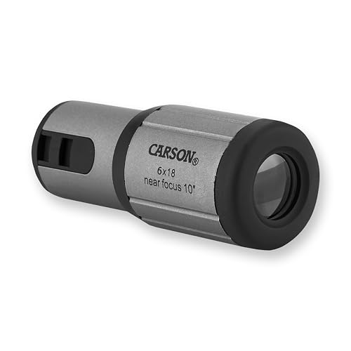 Carson CloseUp CF-618 6x18mm Close-Focus Monocular (CF-618) – Compact