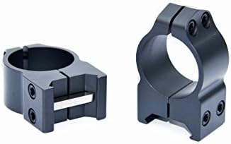 Warne 1" Medium Rings - Custom Graphite Scope Rings for Tract TORIC Riflescope | Durable & Lightweight