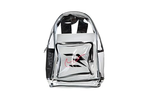 Clear Backpack for School - 23L, Adjustable Straps, Black