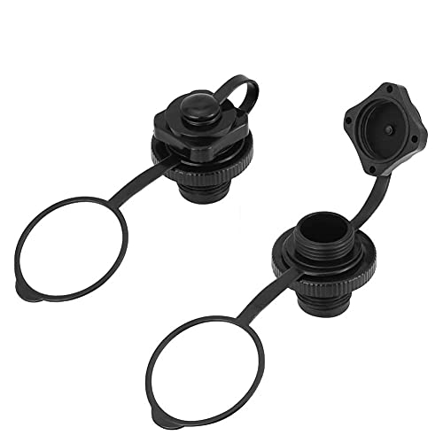 Inflatable Boat Air Valve,2PCS Replacement Caps Spiral Plugs 0ne-Way