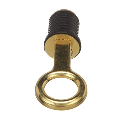Snap-Handle Drain Plug for 1-Inch Drains - Durable Brass & Rubber