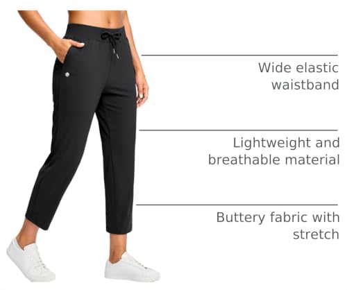 G Gradual Petite Ankle Pants 24-Inch Inseam Black with 2 Pockets