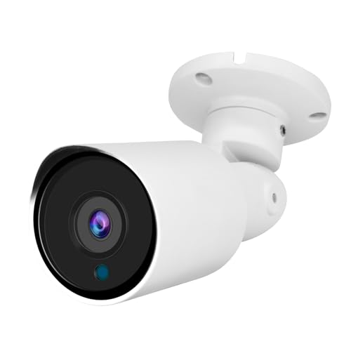 5MP PoE IP Bullet Camera Outdoor, H.265 PoE IP Security Camera with 2.8mm Lens, 80ft Night Vision, 105¡Æ Wide Angle, Compatible with Third-Party NVRs and Software
