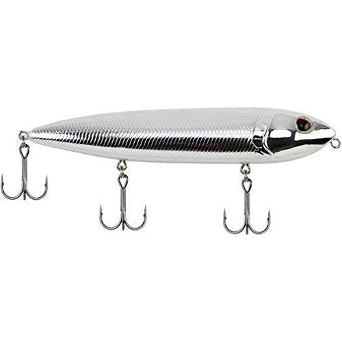 Berkley J-Walker 120 Topwater Fishing Lure, Bone, 2/3 oz, | 120mm, Tail Weighted Design Tuned for Casting Distance, Equipped with Fusion19 Hook