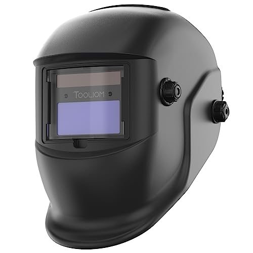 TOOLIOM Auto Darkening Welding Helmet True Color Solar Powered with Adjustable Shade 4/9-13 for TIG MIG Stick