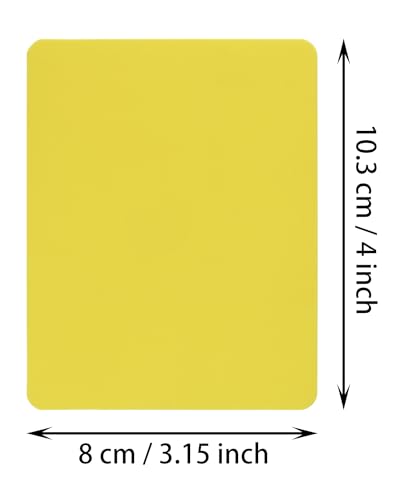 PVC Red and Yellow Soccer Cards Set - 6 Warning Ejection Cards