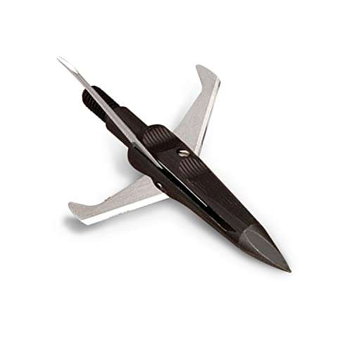 New Archery Products Spitfire 3-Blade Mechanical Broadhead 100 Grains, 3 Pack