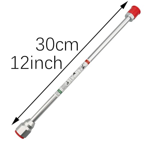 RLECS High Pressure Airless Sprayer Accessories Gun Extension with Nozzle Holder 12 Inch Space Aluminium Universal Replacement Tool