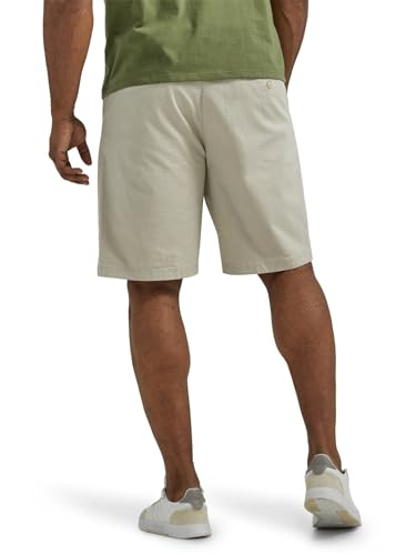 Men's Big & Tall Extreme Motion Flat Front Shorts - 33 Stone