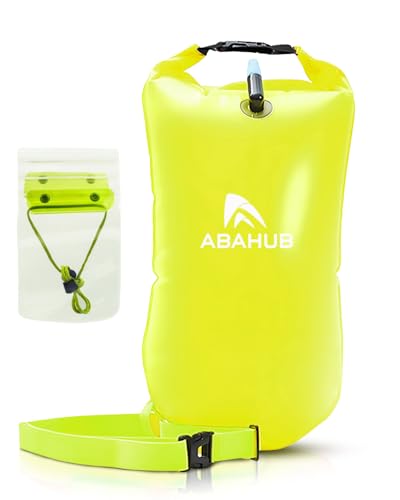 Abahub Green 15L Swim Buoy Safety Tow Float for Open Water Swimming