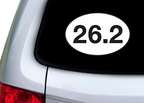 26.2 Marathon Running Bumper Sticker - 5x3 Inch Weather-Resistant Decal
