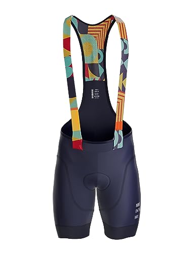 INBIKE Men's Cycling Bib Shorts Medium Blue Breathable Padded Bike Shorts