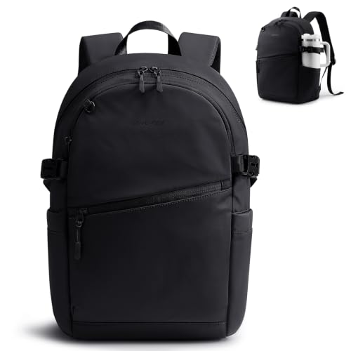 LOVEVOOK Medium 15.6inch Unisex Casual Backpack Black for Work & College