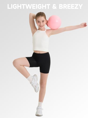 10-Pack Girls Dance Shorts - Toddler Biker Shorts for Gym & Dance