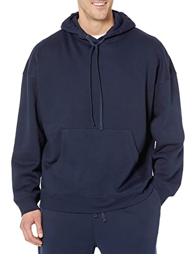 Men's Oversized-Fit Heavyweight Hooded Sweatshirt - X-Small Navy